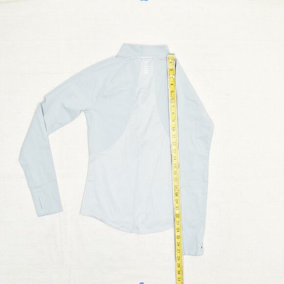 Under Armour Women's 1/4 Zip Sweatshirt Long Sleeve Polyester Gray Size M RUN - Picture 6 of 8